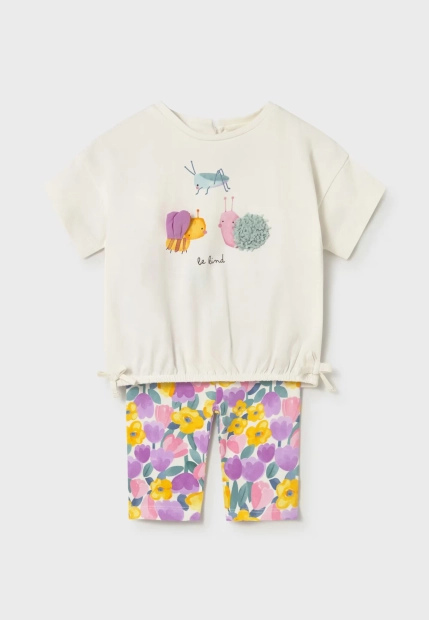 KOMPLET DZIEWCZĘCY T-SHIRT LEGGINSY MAYORAL 1753