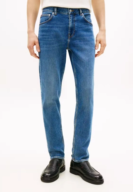 SPODNIE MĘSKIE JEANS Z EFEKTEM WYBLAKNIĘCIA DENTON STRAIGHT TOMMY HILFIGER MW0MW41901
