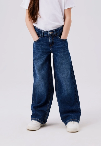 JEANSY DZIEWCZĘCE Z SZEROKIMI NOGAWKI NAME IT 13230733