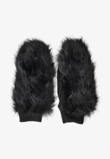 FUTRZANE RĘKAWICZKI DAMSKIE Z JEDNYM PALCEM ST-24020