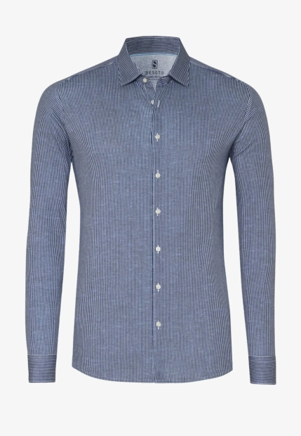 KOSZULA MĘSKA W PASKI Z DŁUGIM RĘKAWEM DESOTO 93128-3