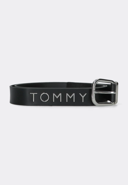 SKÓRZANY GŁADKI PASEK DAMSKI TOMMY JEANS AW0AW16255C