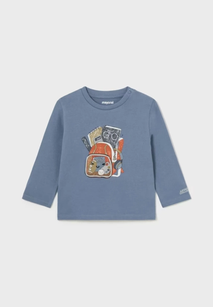T-SHIRT NIEMOWLĘCY Z NADRUKIEM INTERAKTYWNYM MAYORAL   2033