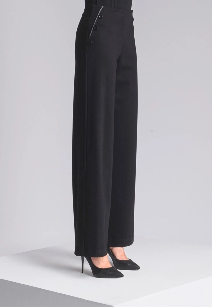 ELEGANCKIE SPODNIE DAMSKIE OZDOBIONE GUZIKAMI CHIARA DALBA 81038