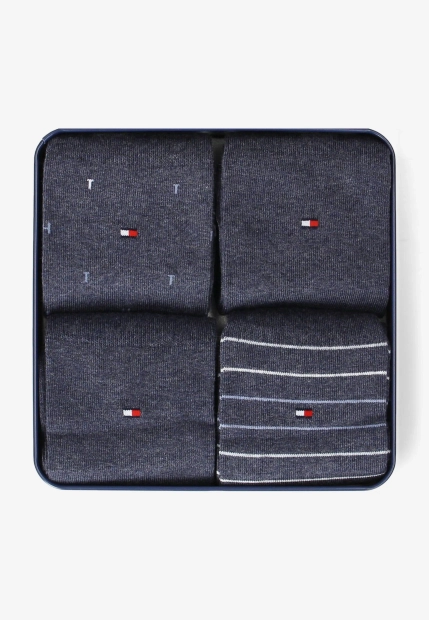 SKARPETY WYSOKIE 4 PARY W PUDEŁKU PRODUCENTA TOMMY HILFIGER 701235375C