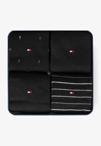 SKARPETY WYSOKIE 4 PARY W PUDEŁKU PRODUCENTA TOMMY HILFIGER 701235375C