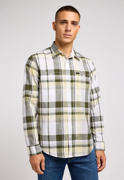 KOSZULA MĘSKA Z DŁUGIM RĘKAWEM W KRATĘ LEE 112349941