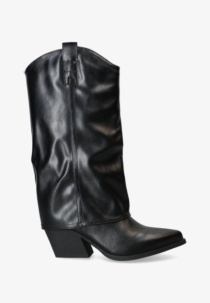 KOZAKI KOWBOJKI DAMSKIE ZE SKÓRY EKOLOGICZNEJ CLYO RQY29