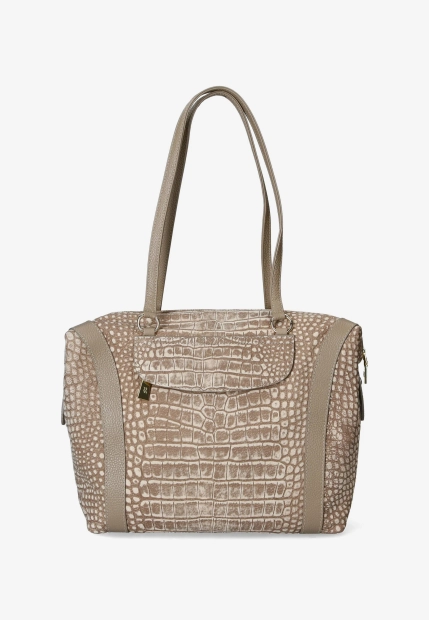 SKÓRZANA DUŻA TOREBKA BRUNO ROSSI N42