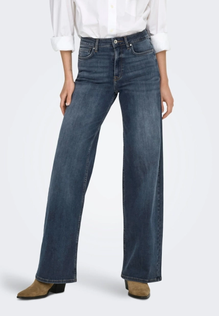 JEANSY DAMSKIE Z SZEROKIMI PROSTYMI NOGAWKAMI ONLY 15339459