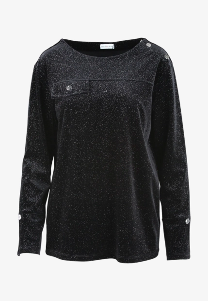 SWETER DAMSKI Z BŁYSZCZĄCĄ NICIĄ MAIN & LAND NMA149397