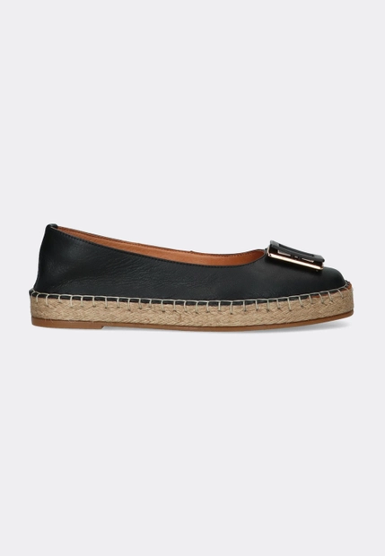 SKÓRZANE ESPADRYLE - BALERINY DAMSKIE SHOELAB 368-K607