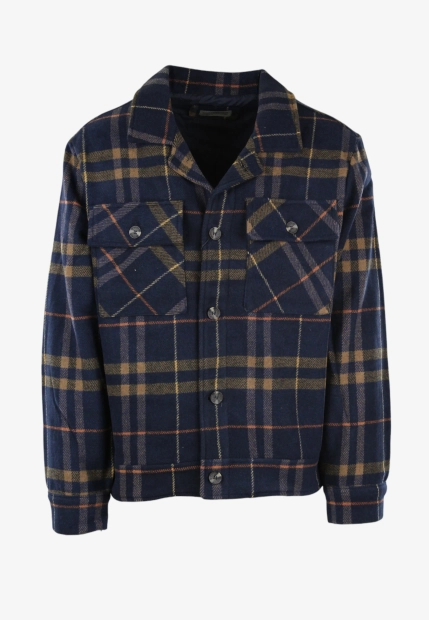 KURTKA KOSZULOWA MĘSKA Z DOMIESZKĄ WEŁNY I WISKOZY CONSENSO 4752725