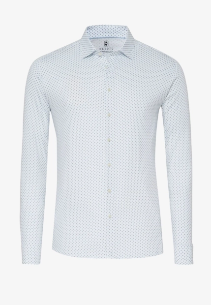 KOSZULA MĘSKA W PASKI Z DŁUGIM RĘKAWEM DESOTO 92028-3