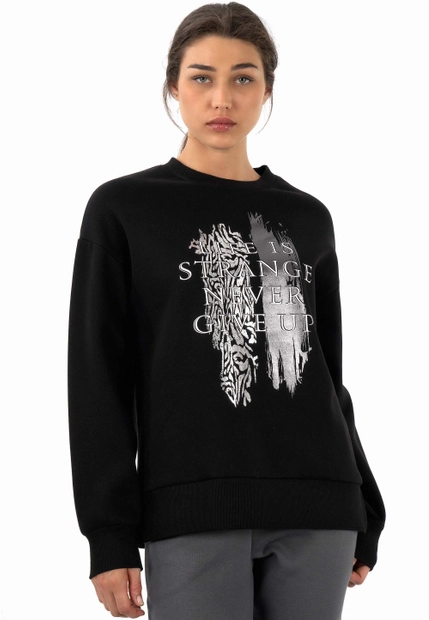 BLUZA DAMSKA Z NADRUKIEM JOGGY 8071