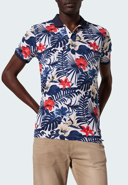 POLO MĘSKIE W KWIATY PIERRE CARDIN C5 20974 2075