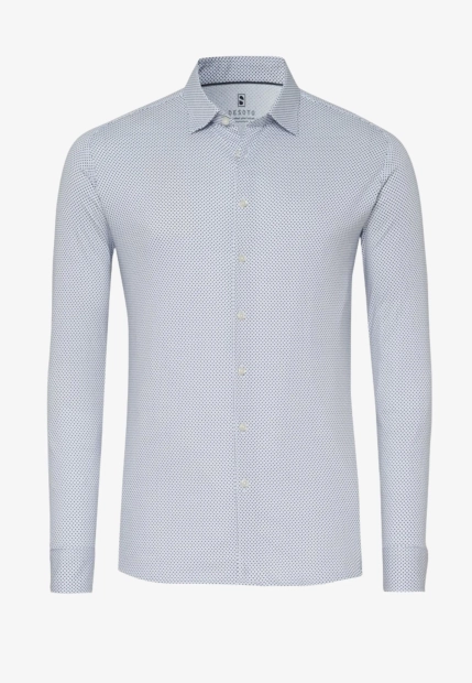 KOSZULA MĘSKA W SZEROKIE PASY Z DŁUGIM RĘKAWEM DESOTO 92128-3