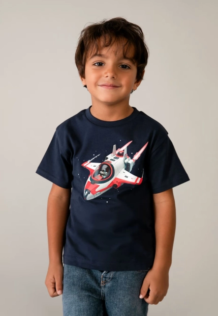 T-SHIRT CHŁOPIĘCY Z KRÓTKIM RĘKAWEM I NADRUKIEM MAYORAL 3067