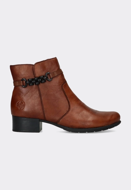 SKÓRZANE BOTKI DAMSKIE RIEKER 78676-25