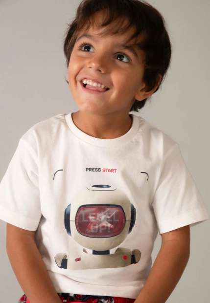 T-SHIRT CHŁOPIĘCY Z NADRUKIEM MAYORAL 3065