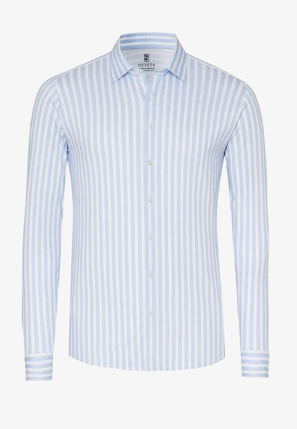 KOSZULA MĘSKA W PASKI Z DŁUGIM RĘKAWEM DESOTO 92028-3