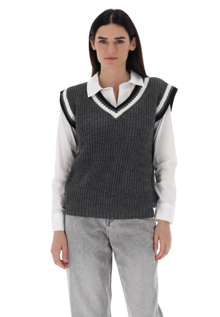 KAMIZELKA DAMSKA Z DOMIESZKĄ WEŁNY TU PER TU 5460FREDDO