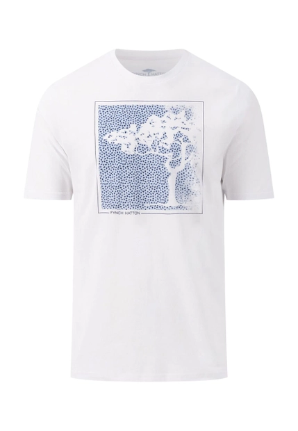 T-SHIRT MĘSKI Z NADRUKIEM FYNCH - HATTON 1403 1800