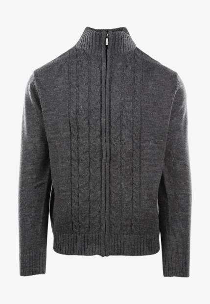 SWETER MĘSKI Z DOMIESZKĄ WEŁNY STORMY LIFE W42910