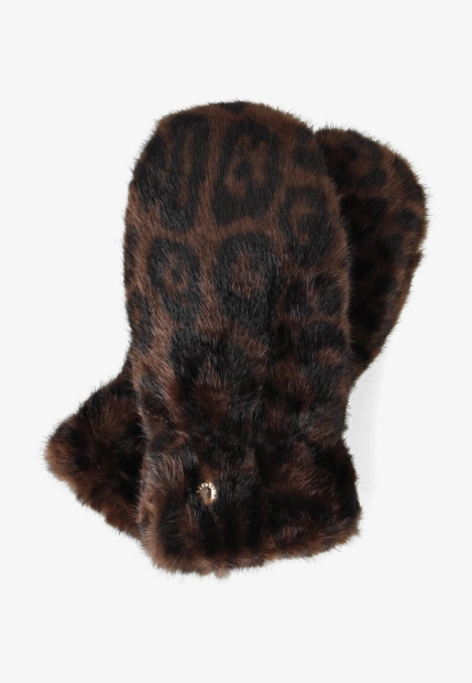 FUTRZANE RĘKAWICZKI DAMSKIE JEDNYM PALCEM DIANA & CO DND8662